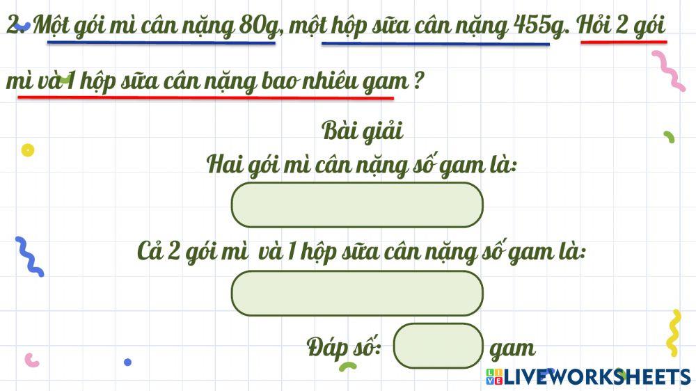 Toán 3 - Tính giá trị của biểu thức