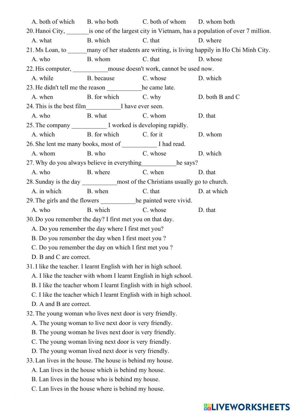 Relative Clause - Part 2