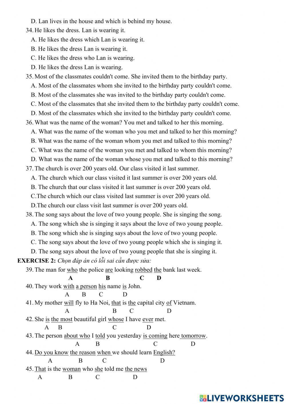 Relative Clause - Part 2
