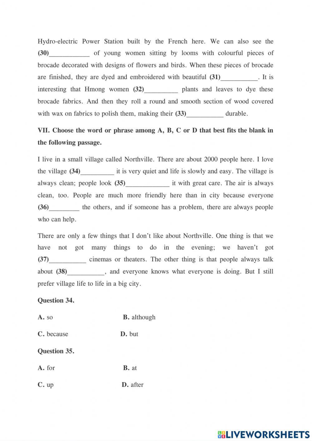 E8 end-of-term test 3