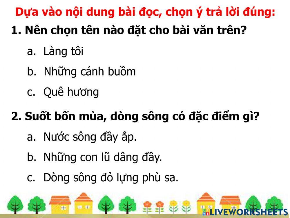 PBT Ôn tập Tiếng Việt Cuối HK1 Tiết 7