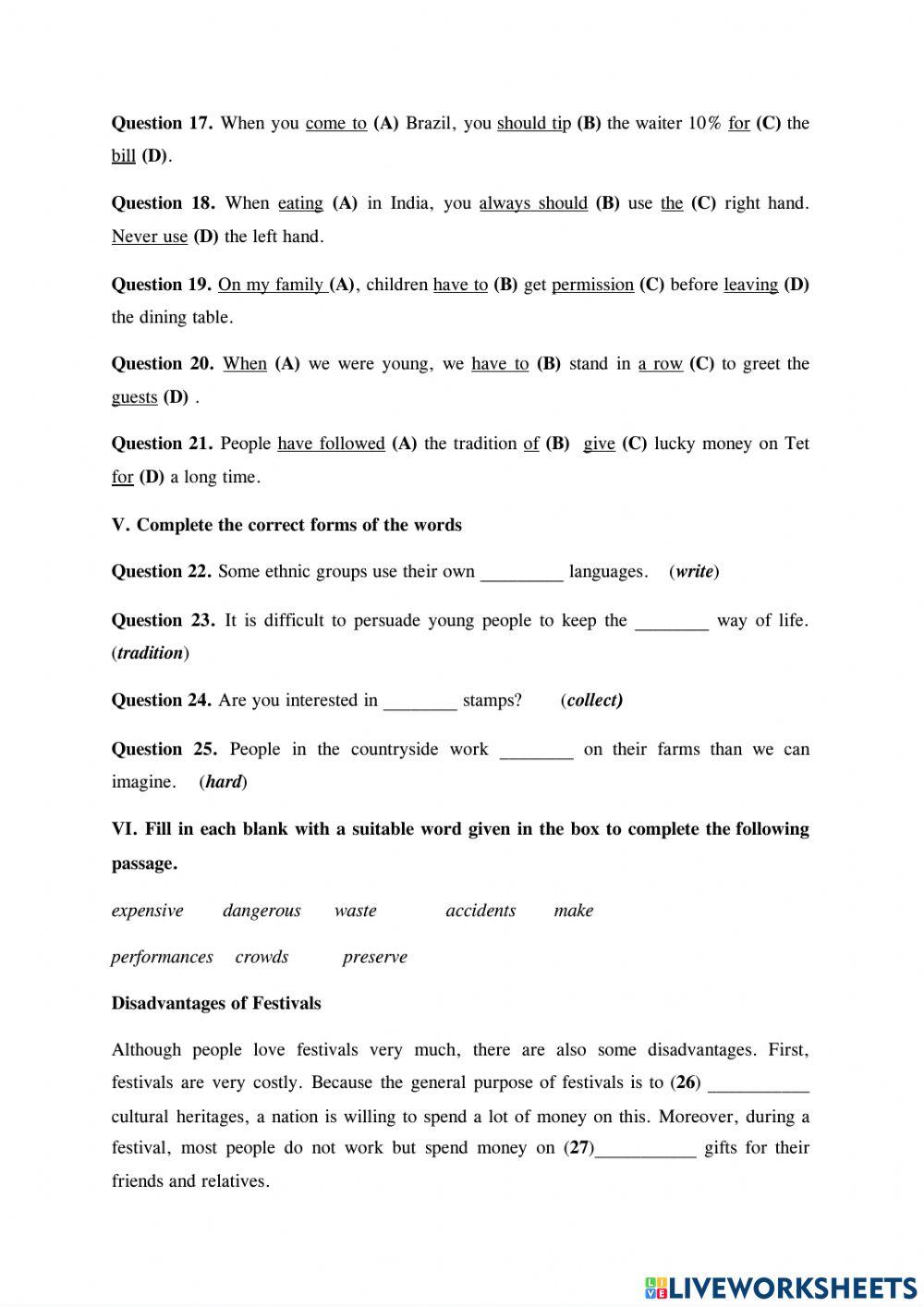 E8 end-of-term test 4