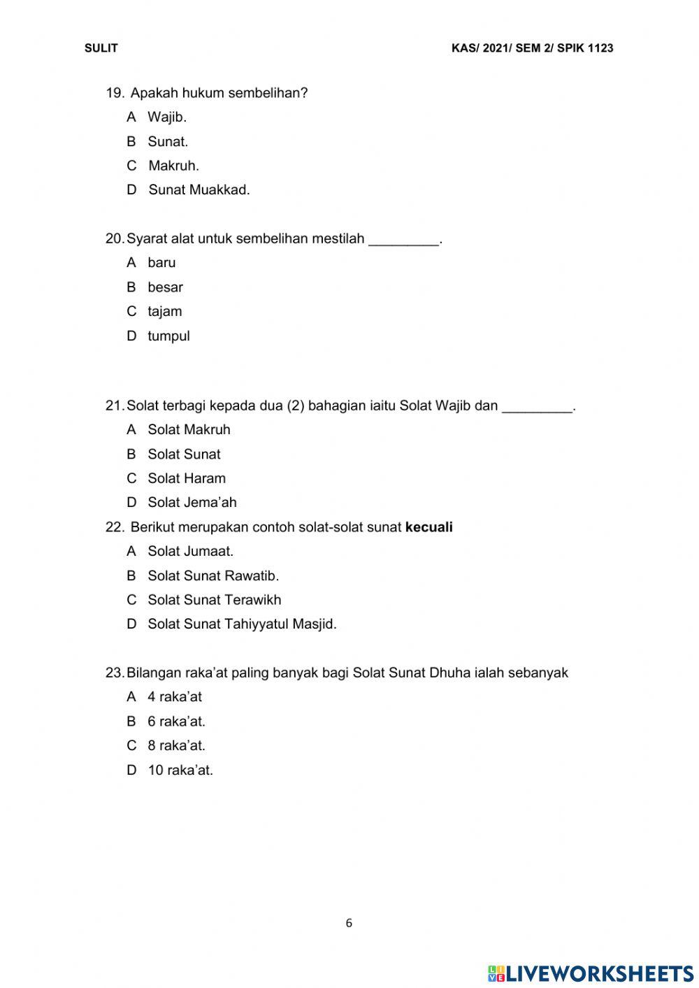 Soalan final feqah 2 bah a set 3