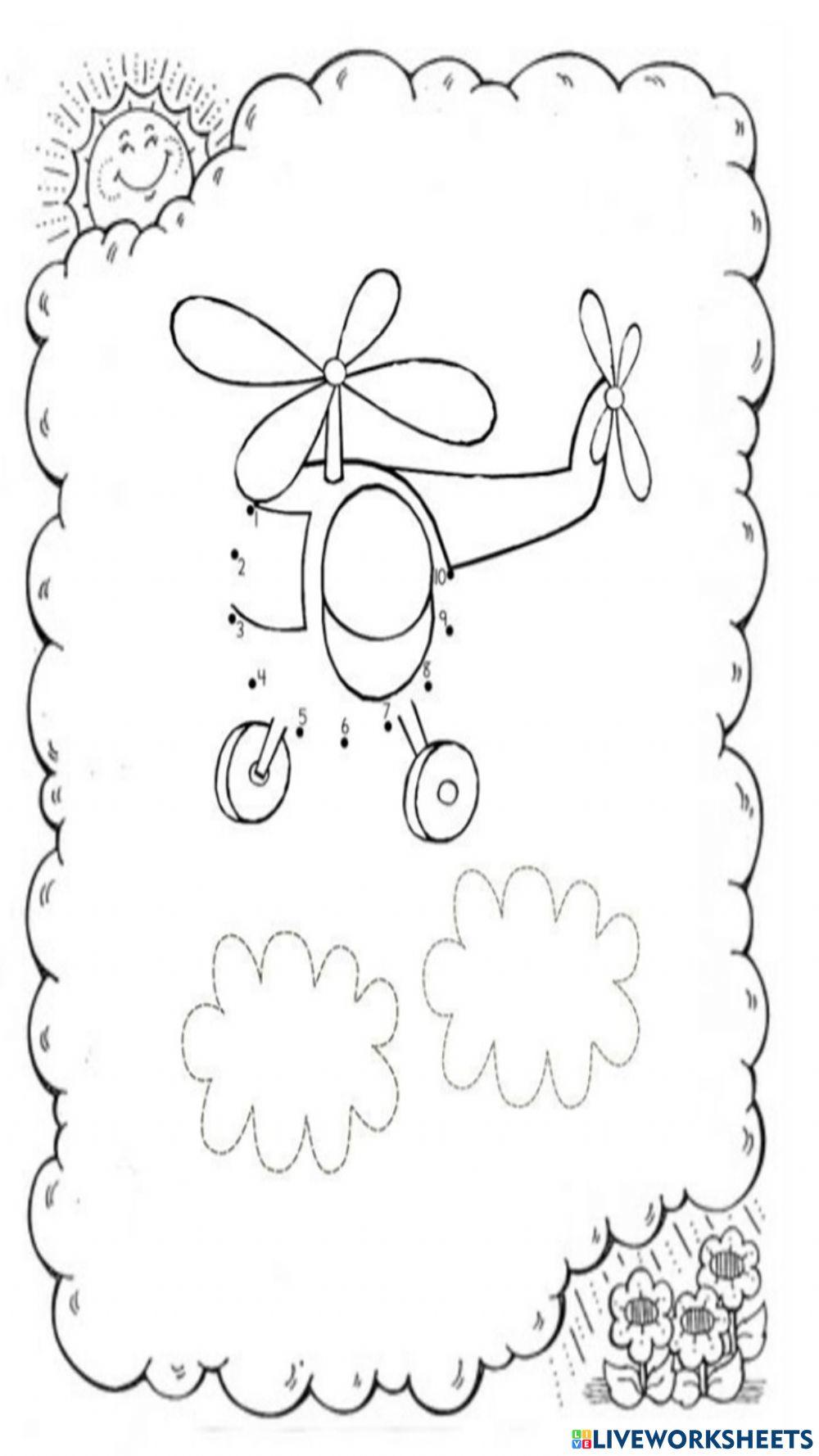 UNIR PUNTOS HELICOPTERO