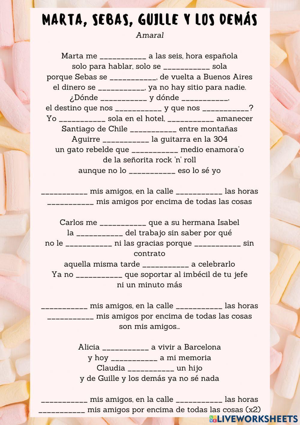 Marta, Sebas, Guille y los demás