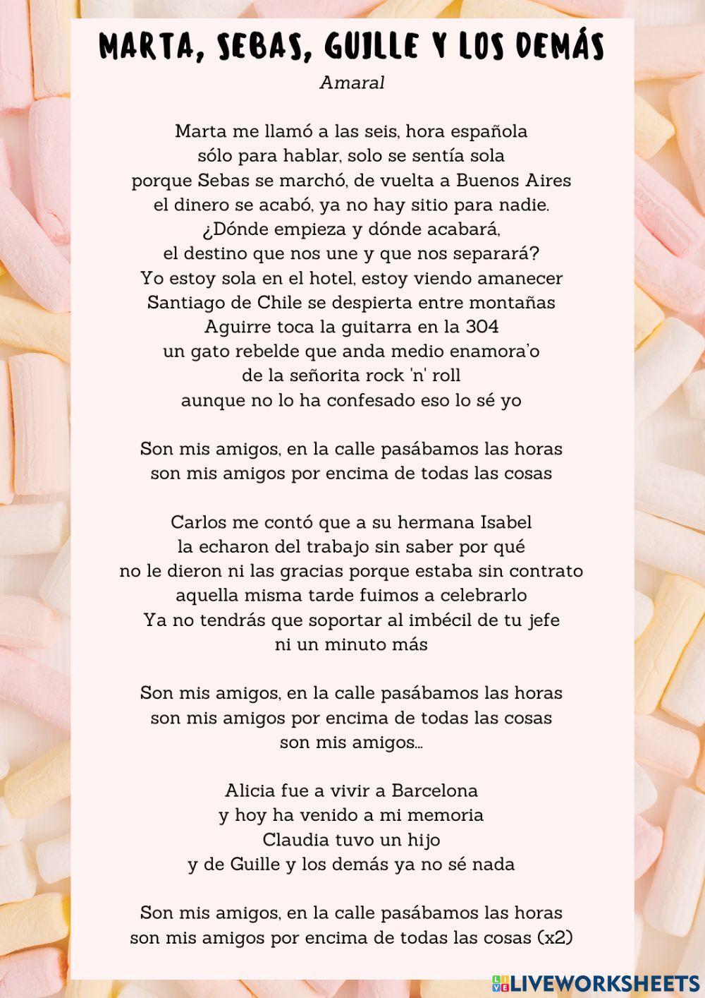 Marta, Sebas, Guille y los demás