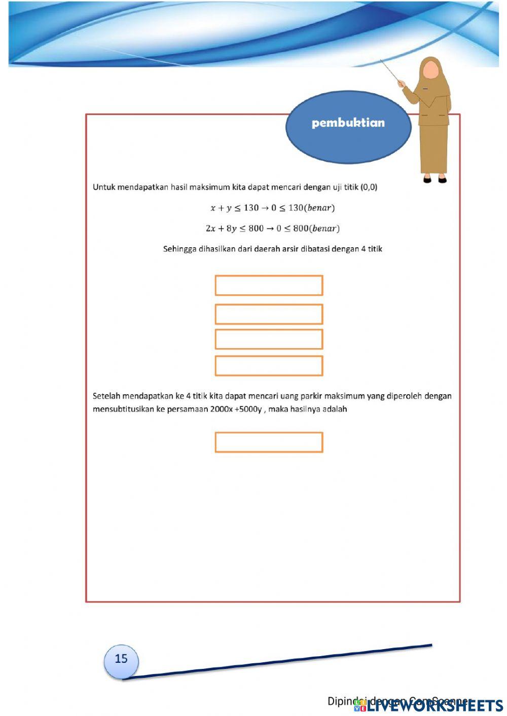 E-Modul interaktif program linear