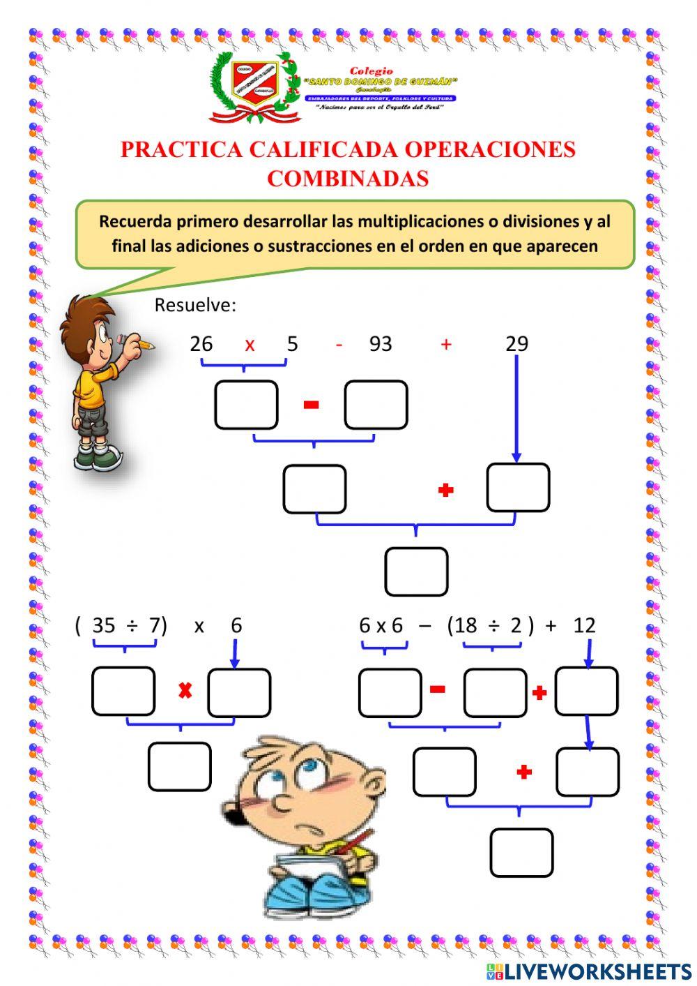 OPERACION COMBINADA I