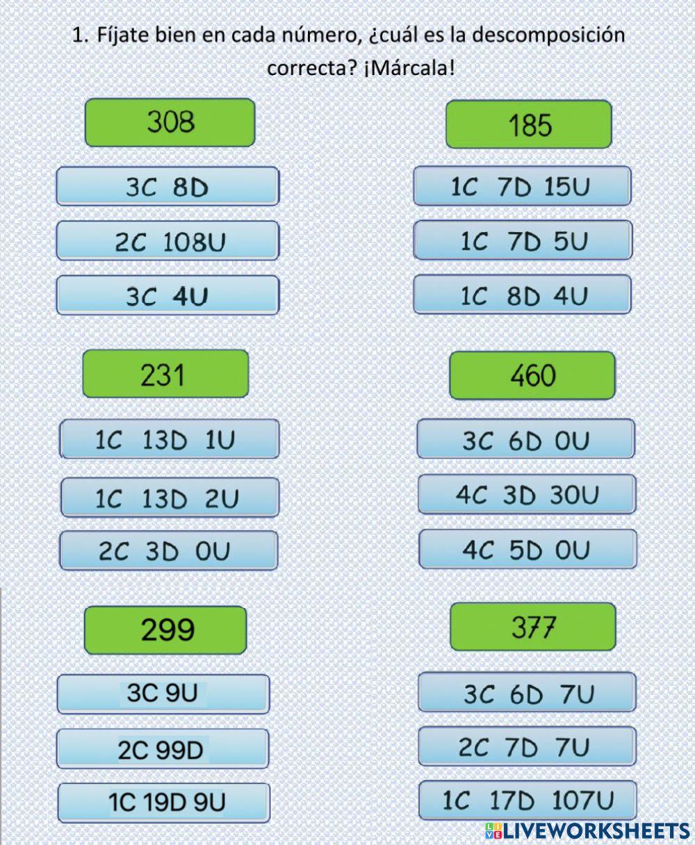Descomposiciones- ABN Descomposiciones- ABN