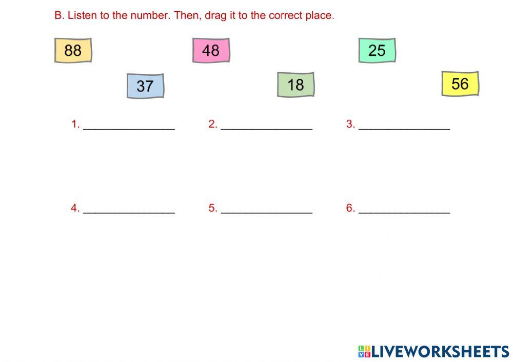 Numbers-written test