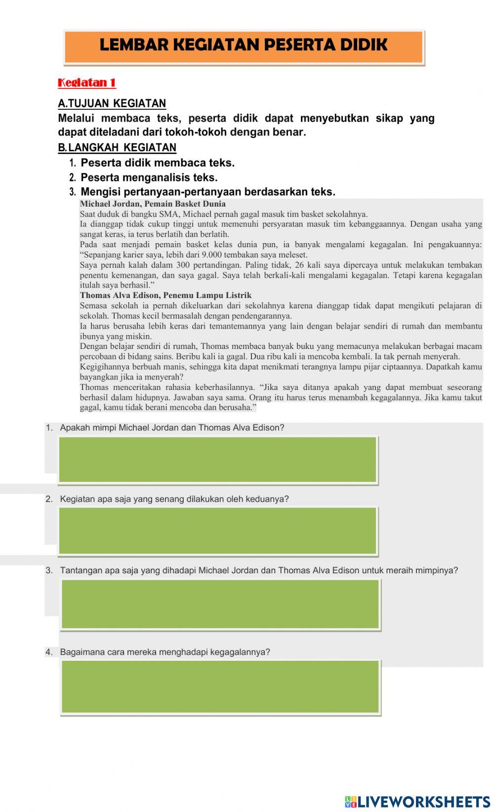 Tema 6 subtema 1 pembelajaran 4