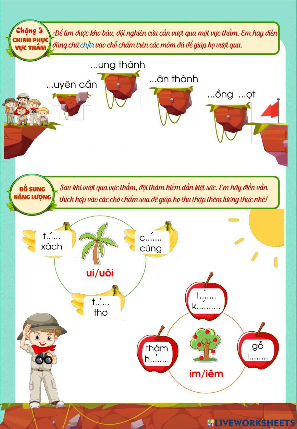 Lớp 2 - Tiếng việt - Ôn Tuần 18