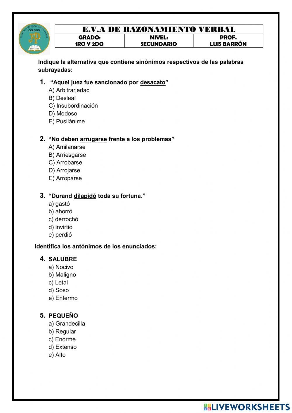 Eva - 1ro - 2do - raz. verbal - sec.