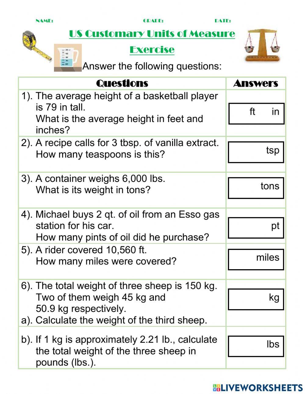 5281188 us customary units of measure conversions