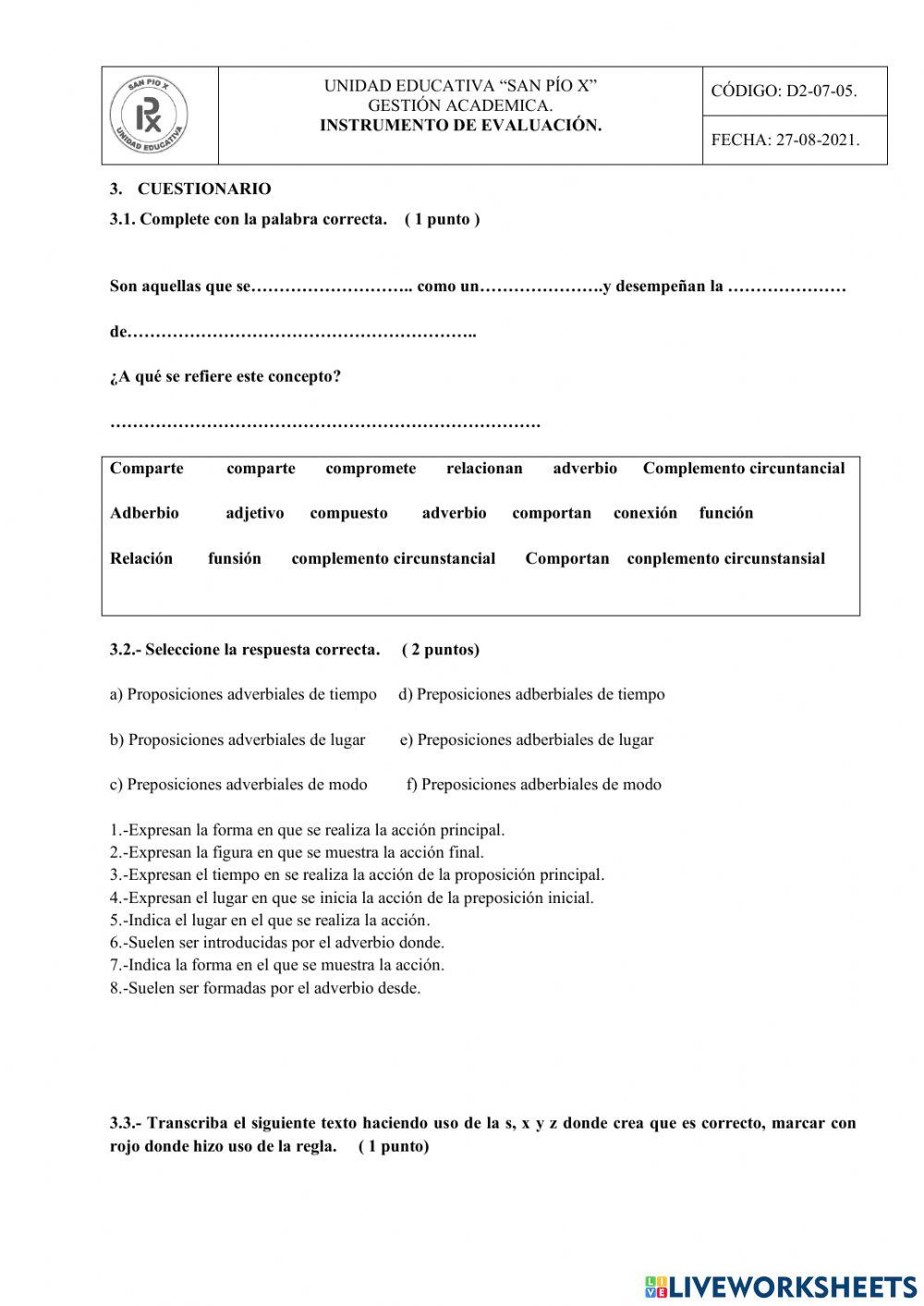 Evaluación 2 parcial