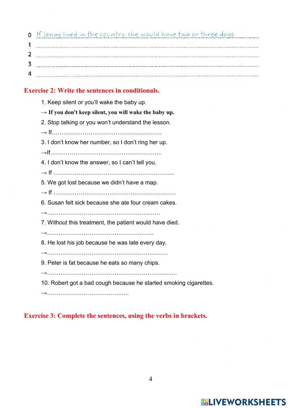 Second + Third conditional