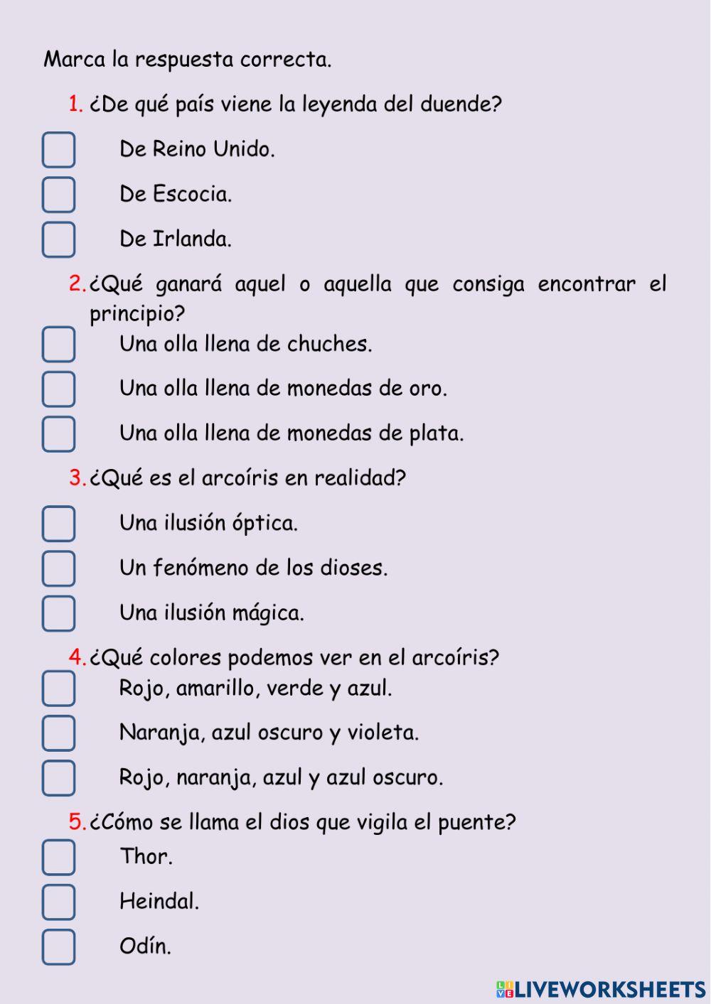 Repaso de lengua mes de enero