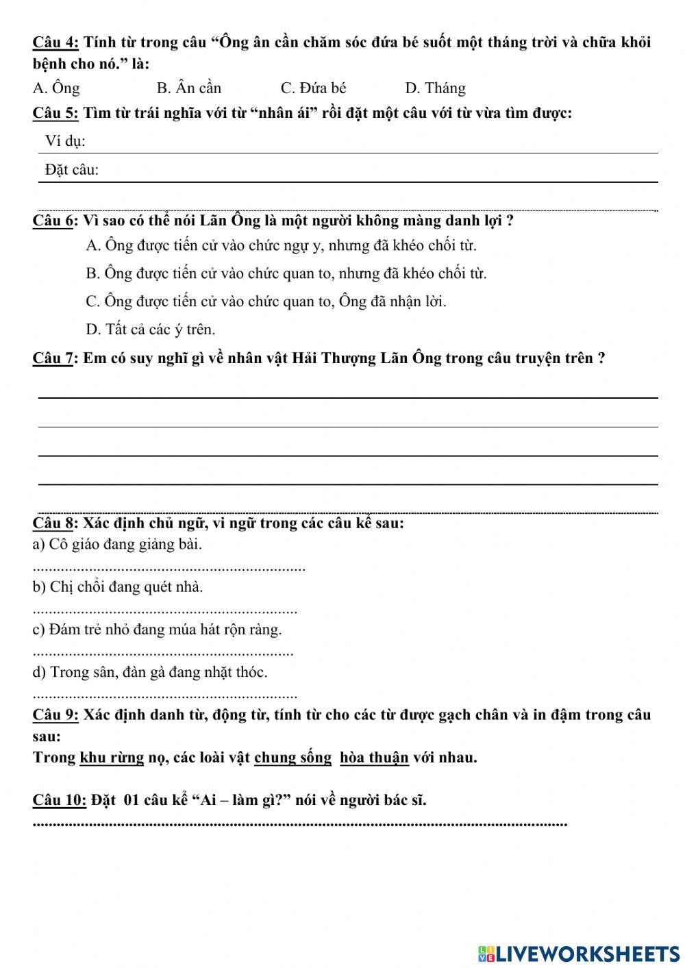 PBT TV tuần 19 Thầy thuốc như mẹ hiền