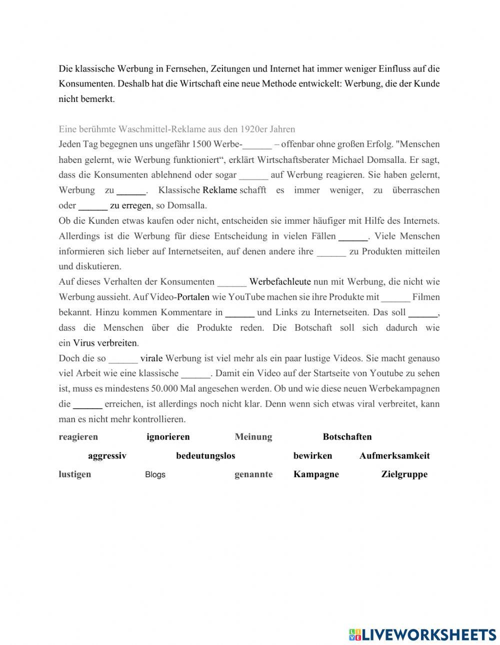 Ausblick 2 L2 Konsum und Werbung