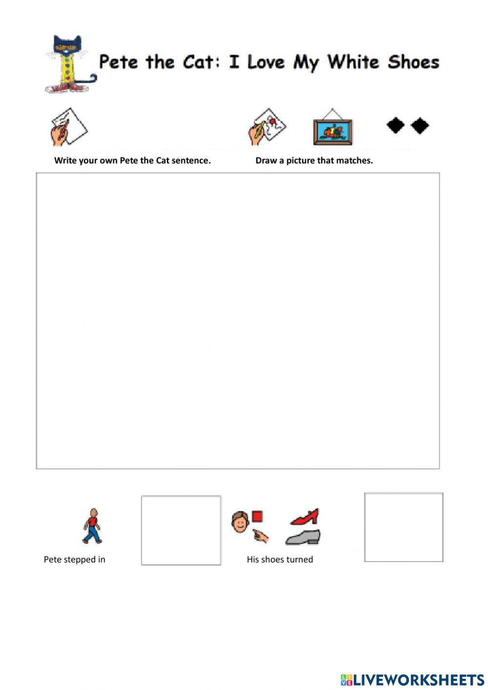 Pete the Cat... I love my white shoes