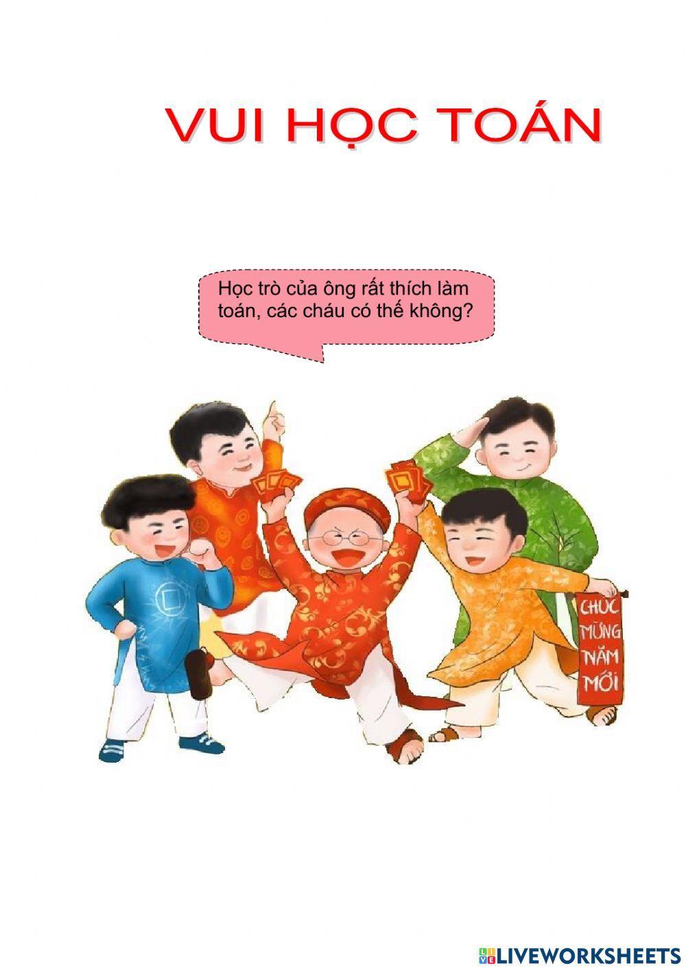 Lớp 2 - Bài tập ôn Tết