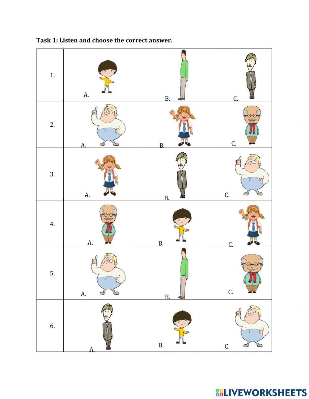 Adjectives to describe people