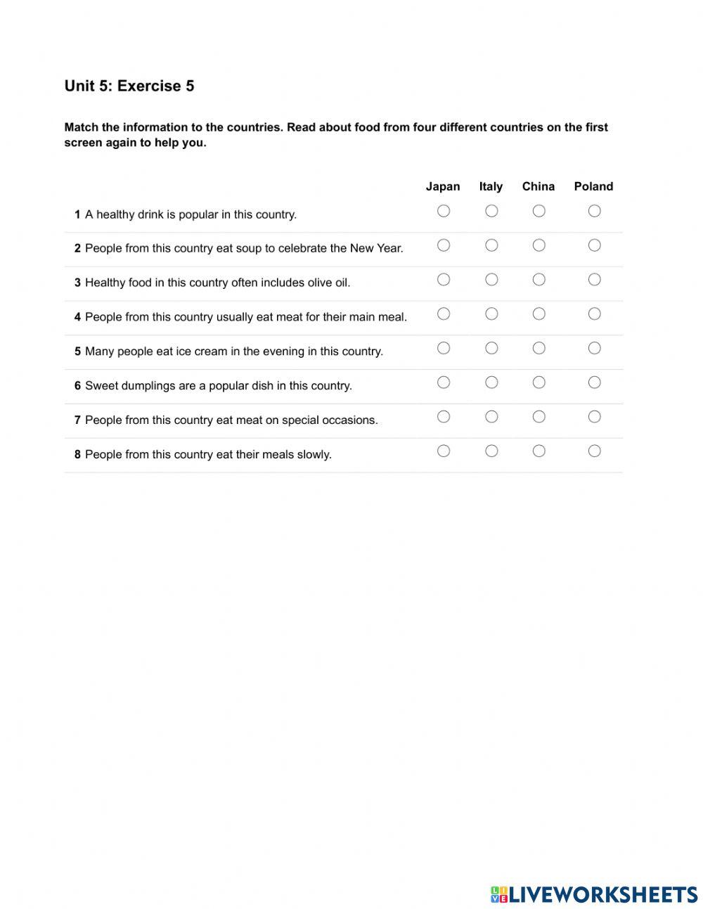 Mindset Foundation - Reading & Writing Skills Modules - Unit 5 Ex5