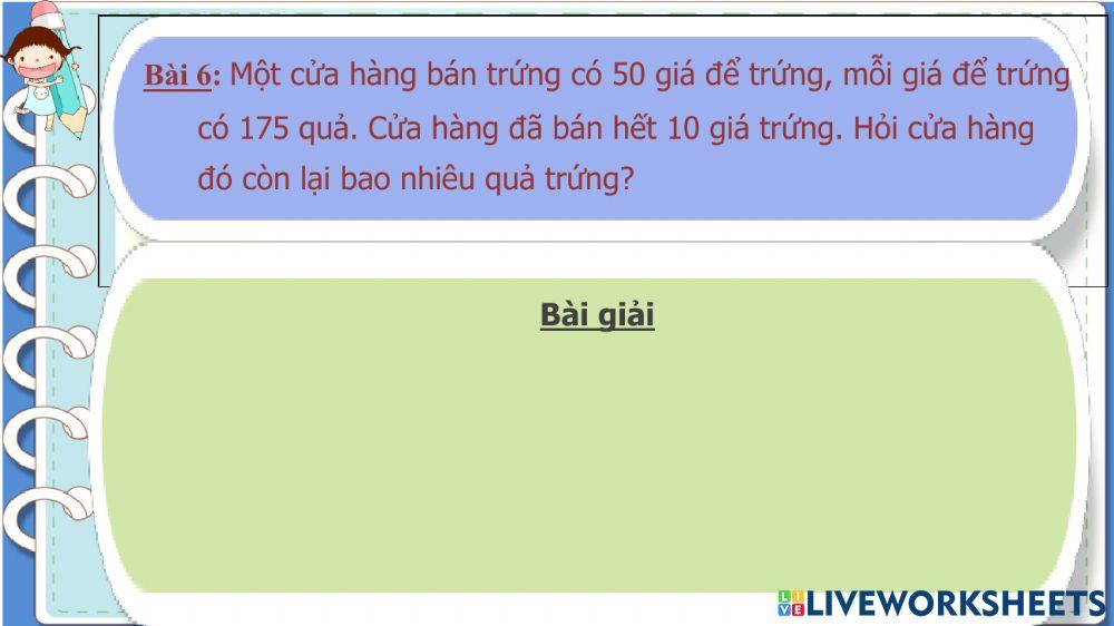 Ôn giải toán có lời văn