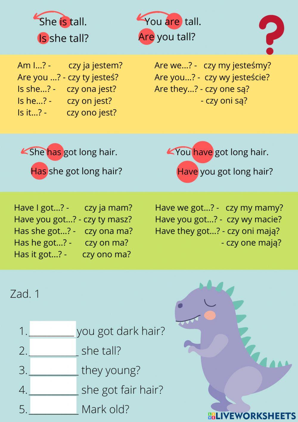 Have got and To be - questions