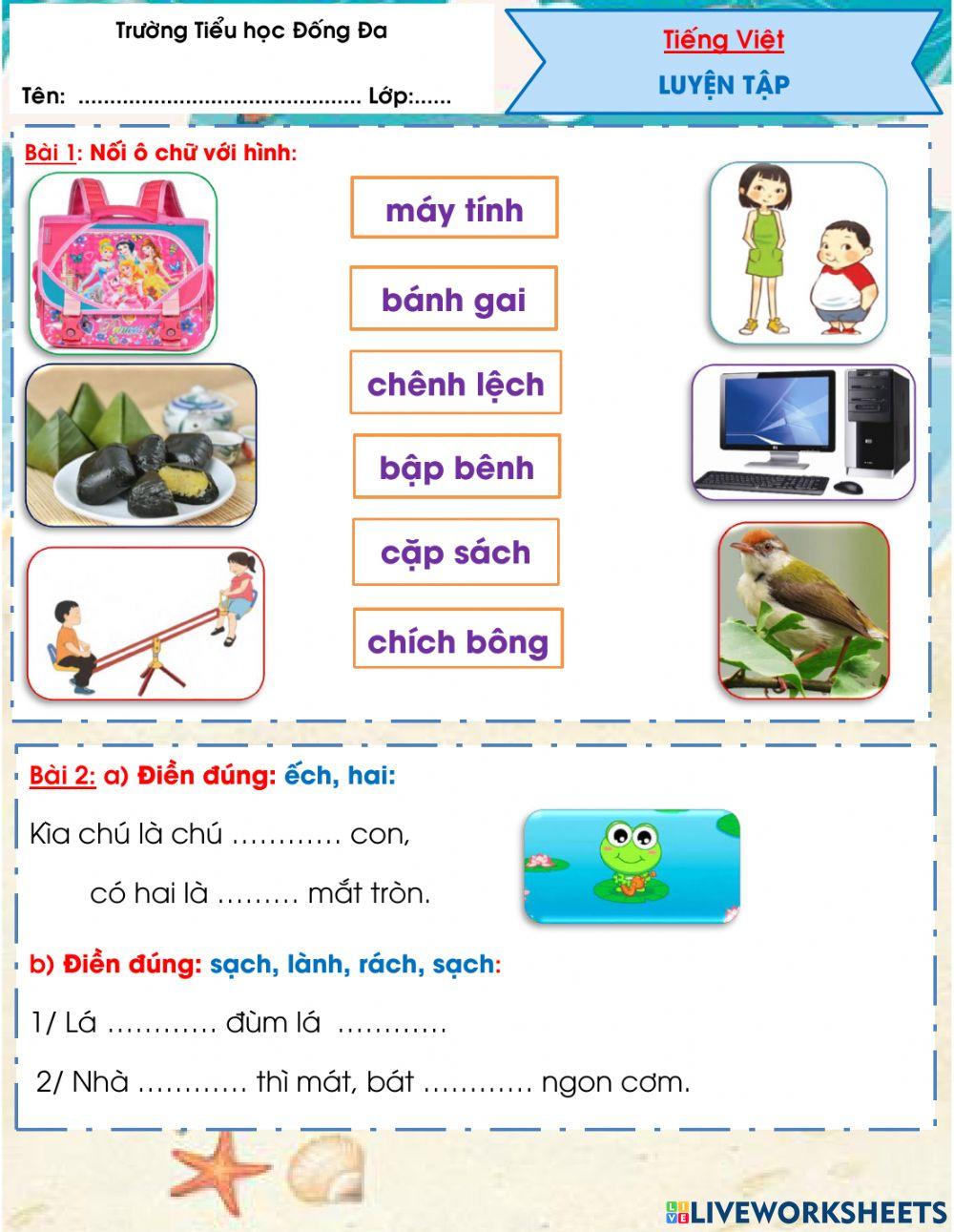 Luyện tâp Tiếng Việt tuần 19