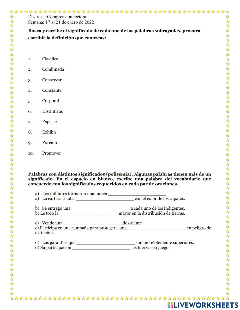 Comprensión lectora