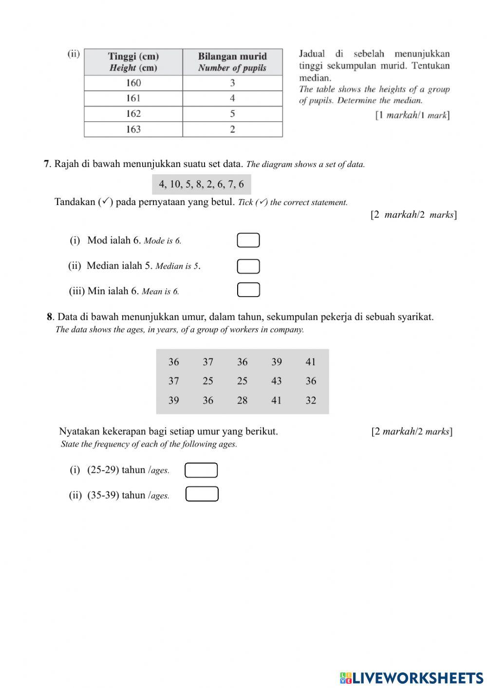 T2B12(1) Sukatan Kecenderungan Memusat