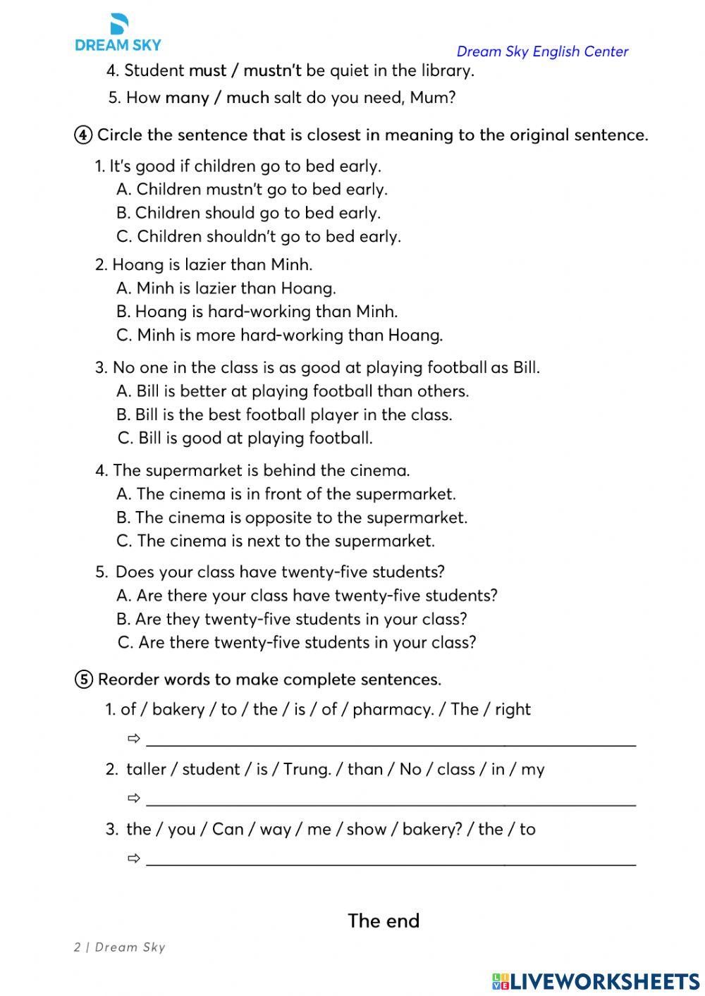 Grade 6 - Extra practice - Review 2.2