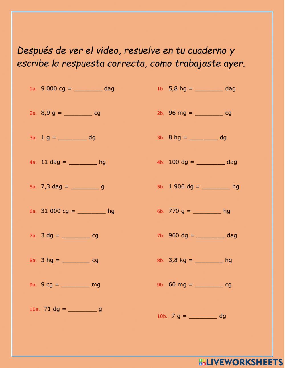 Unidades de masa Unidades de masa