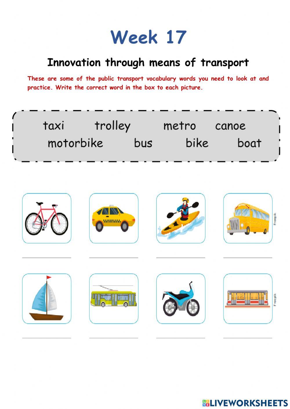 Means of transportation