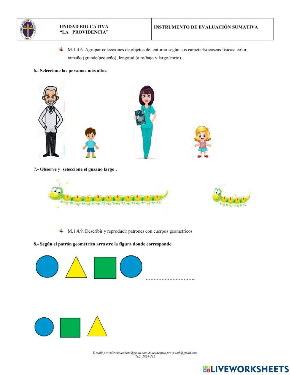 Relacion lógico matemáticas