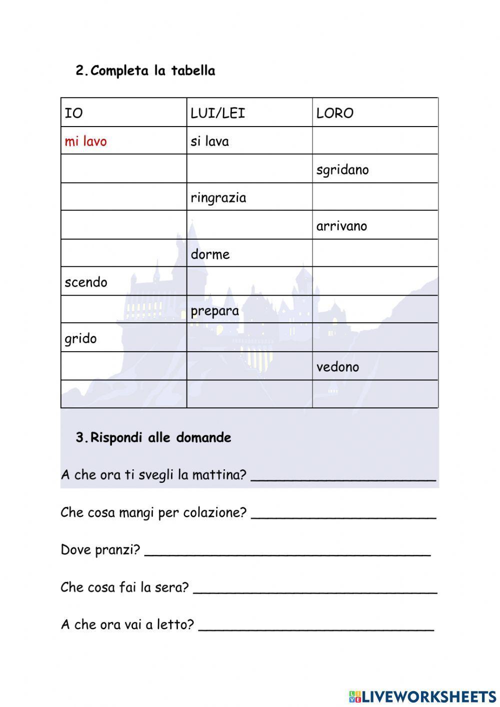 Verifica primo quadrimestre