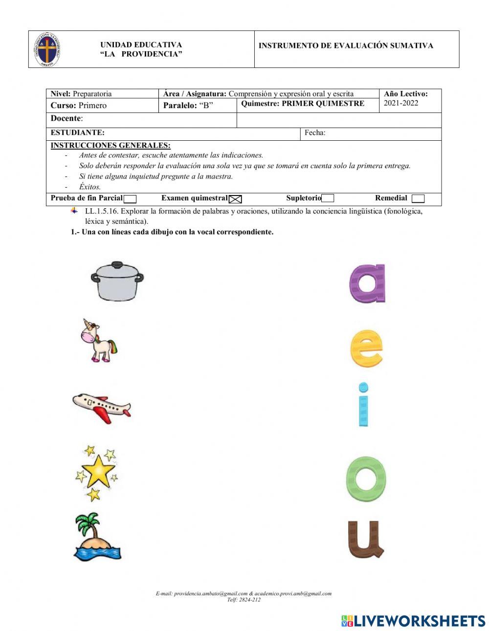 Expresion oral y escrita