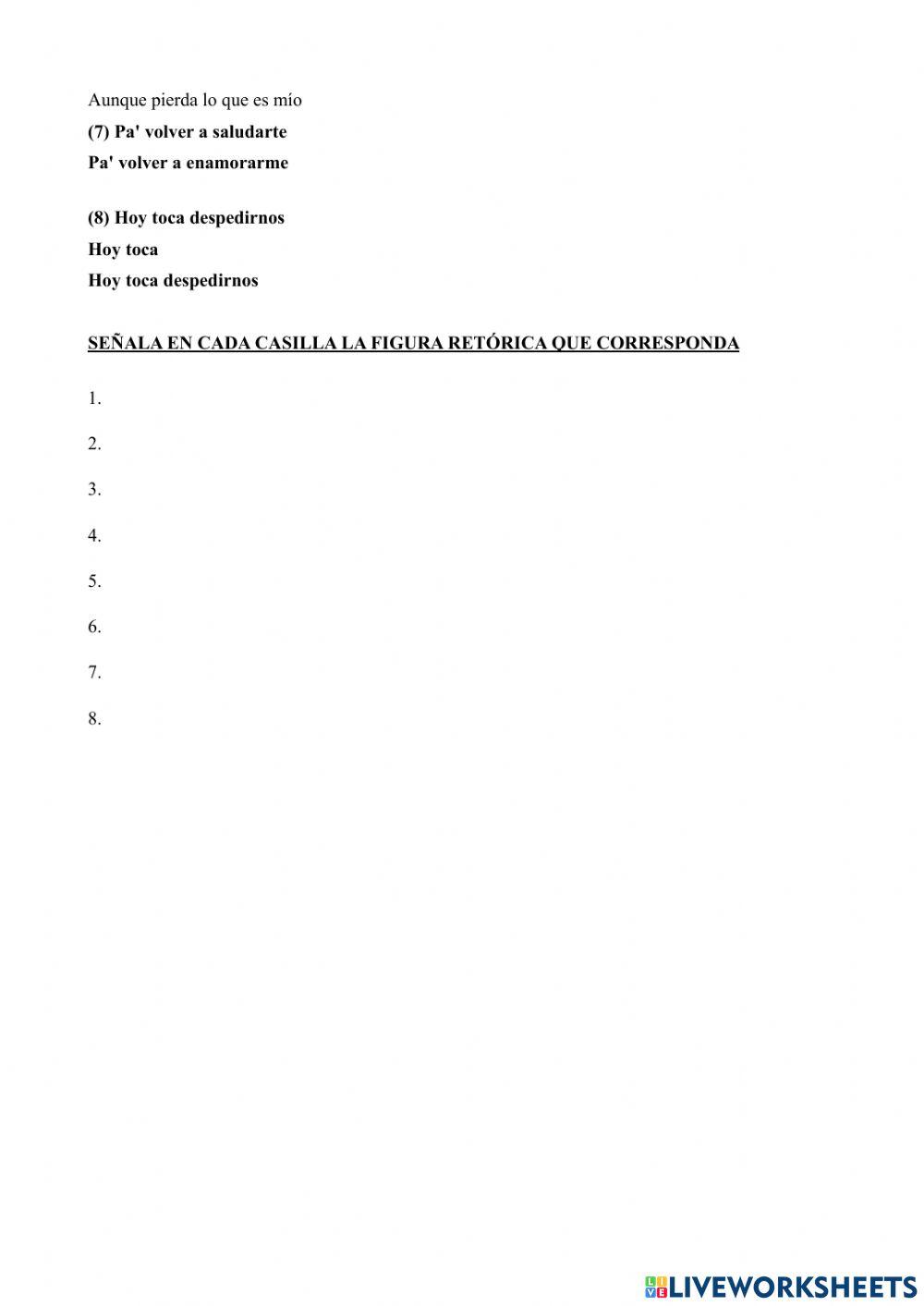 Análisis de una canción