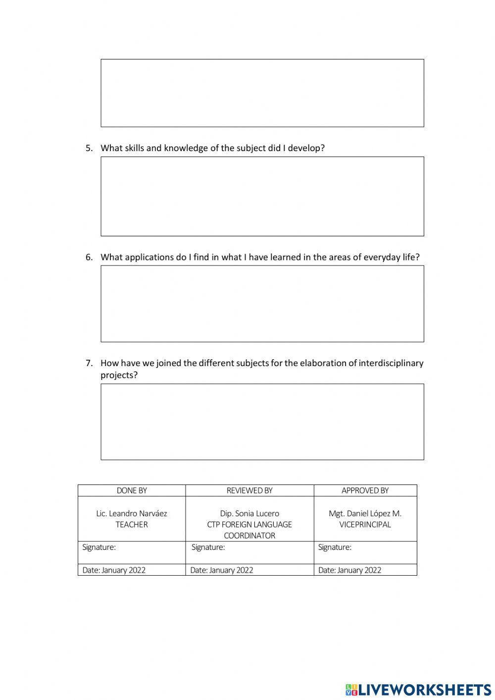 3rd BGU Metacognitive Exam