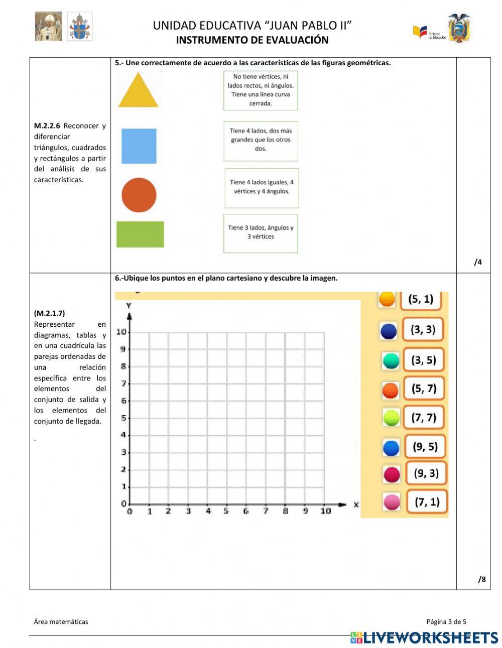Evaluación quimestral