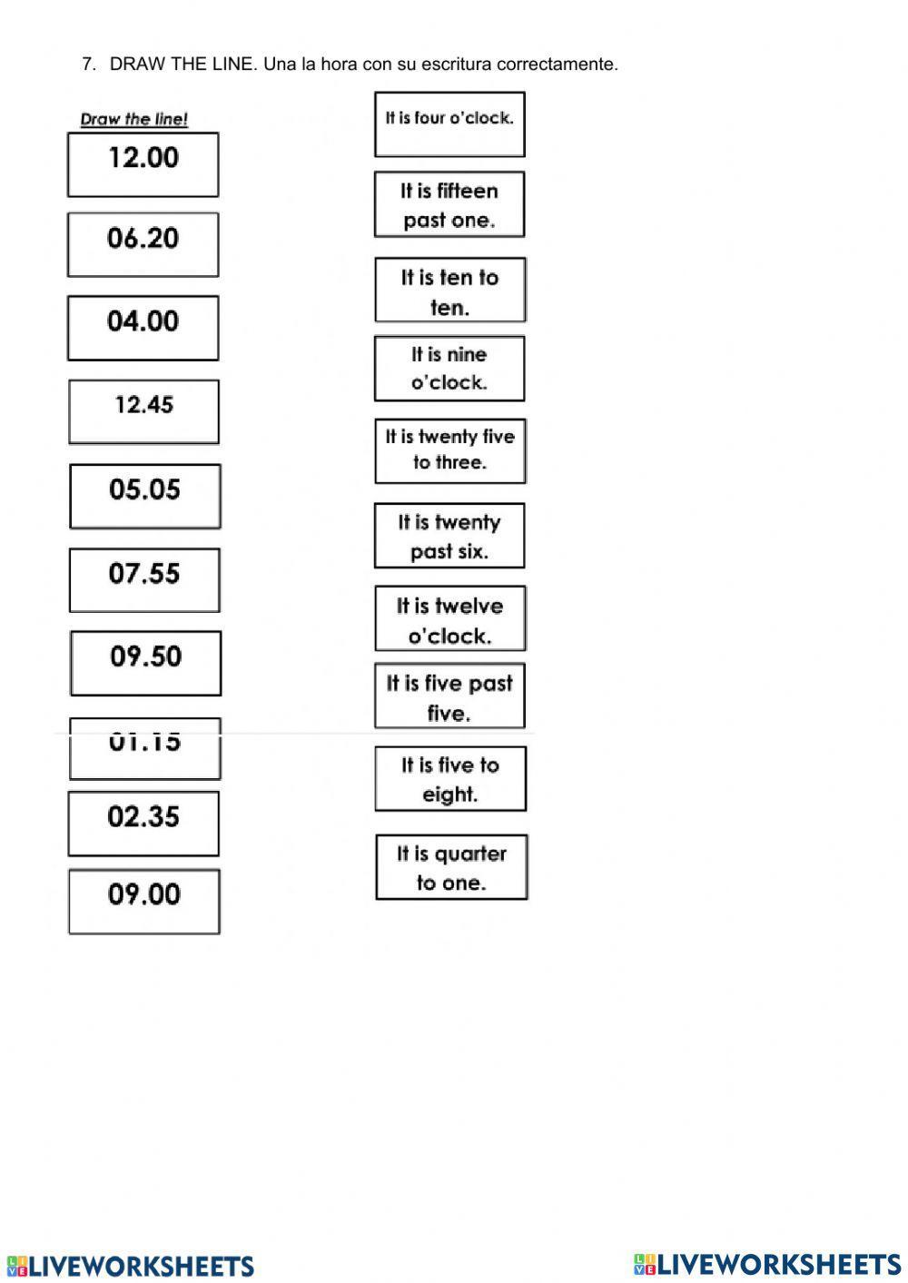 EVALUACIÓN QUIMESTRAL DE INGLÉS 4T0