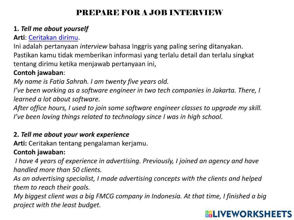 Job interview