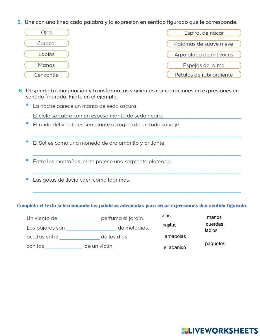 Sentido literal y figurado