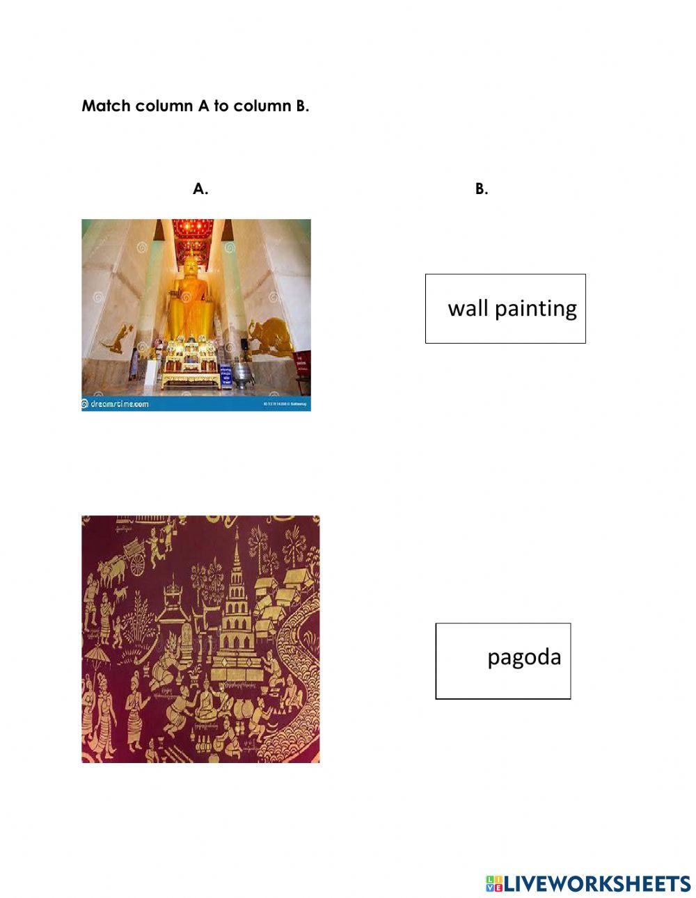 matching type online exercise for | Live Worksheets