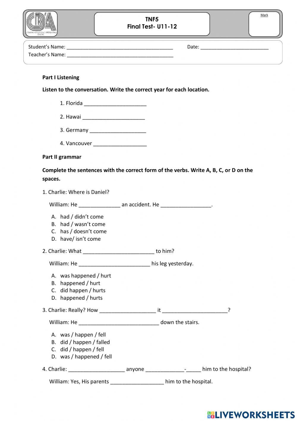 TNF5 final test U11-12