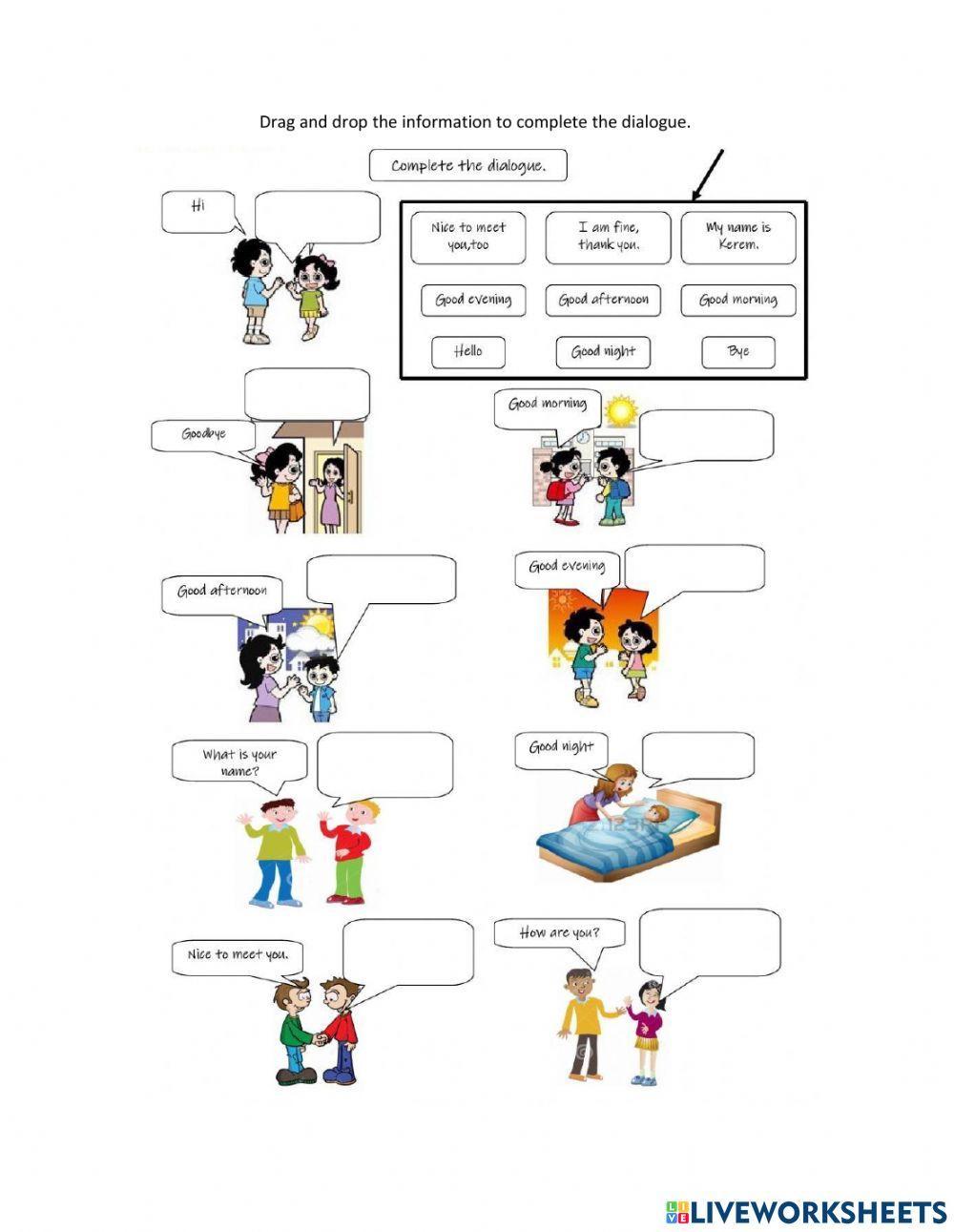 Greetings and farewells