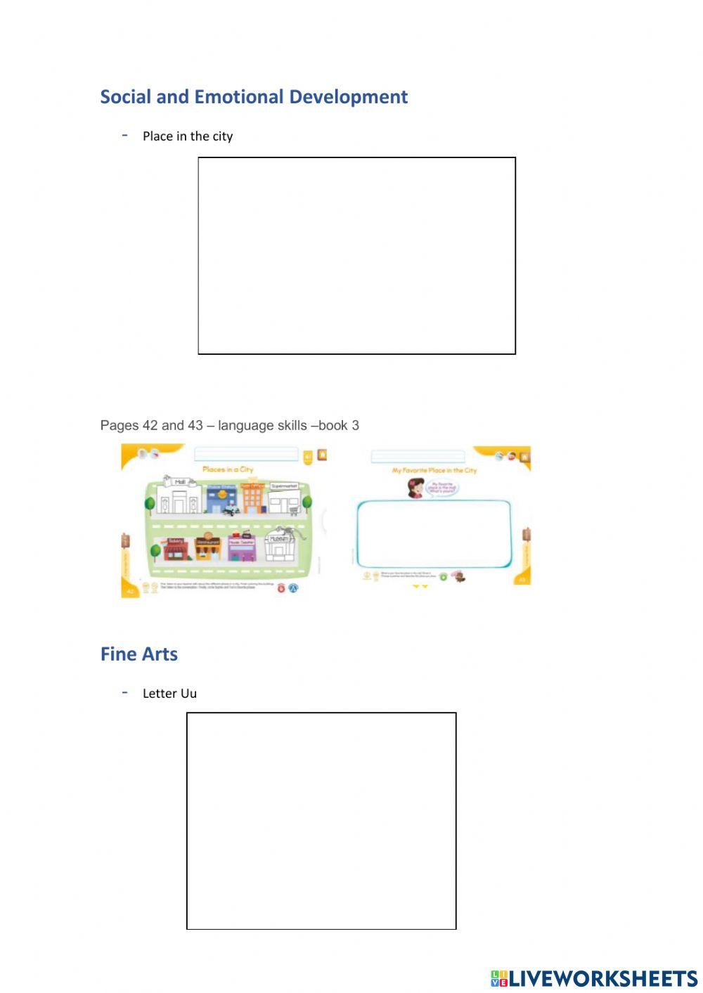 Weekly activities 36