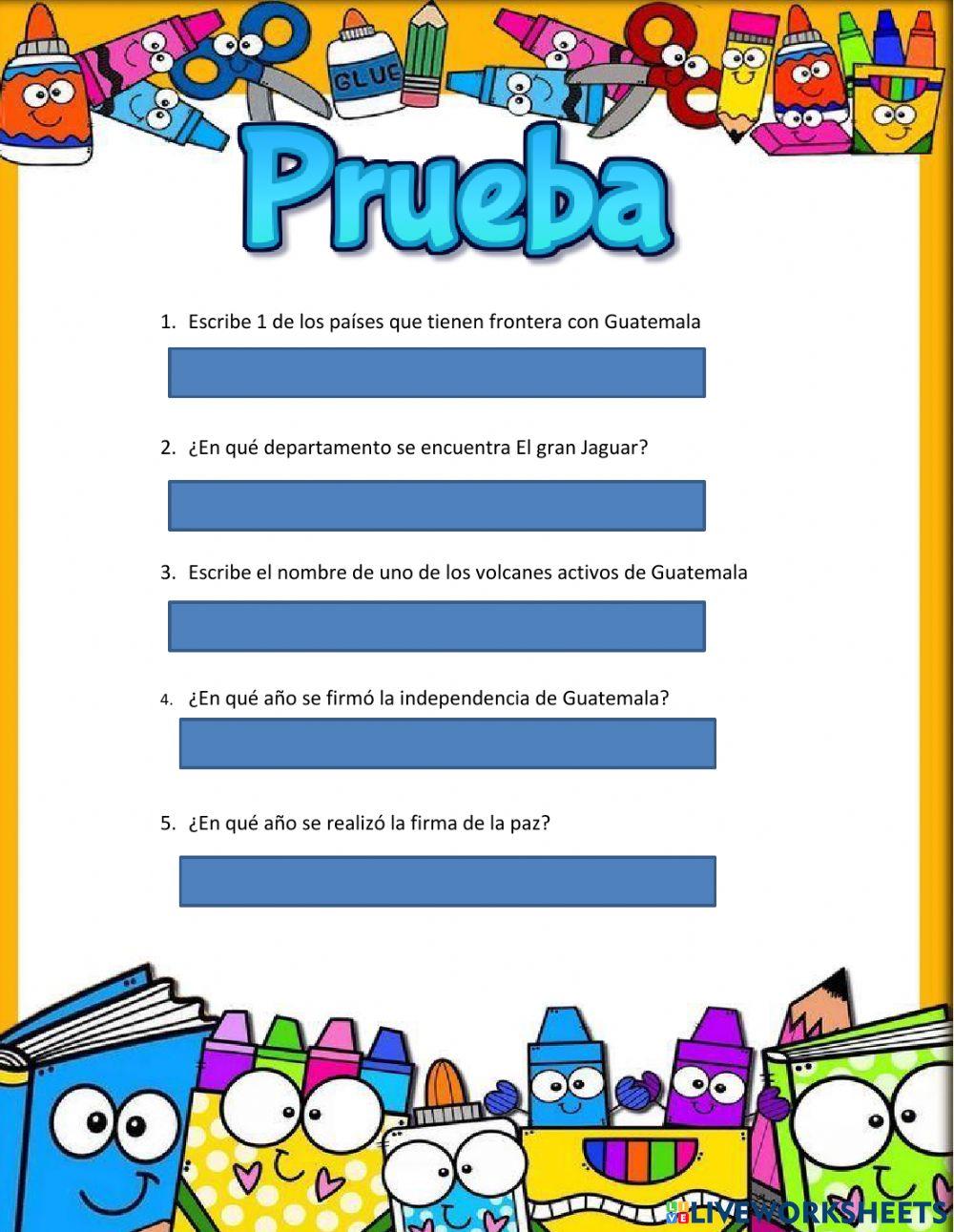 Prueba Sexto