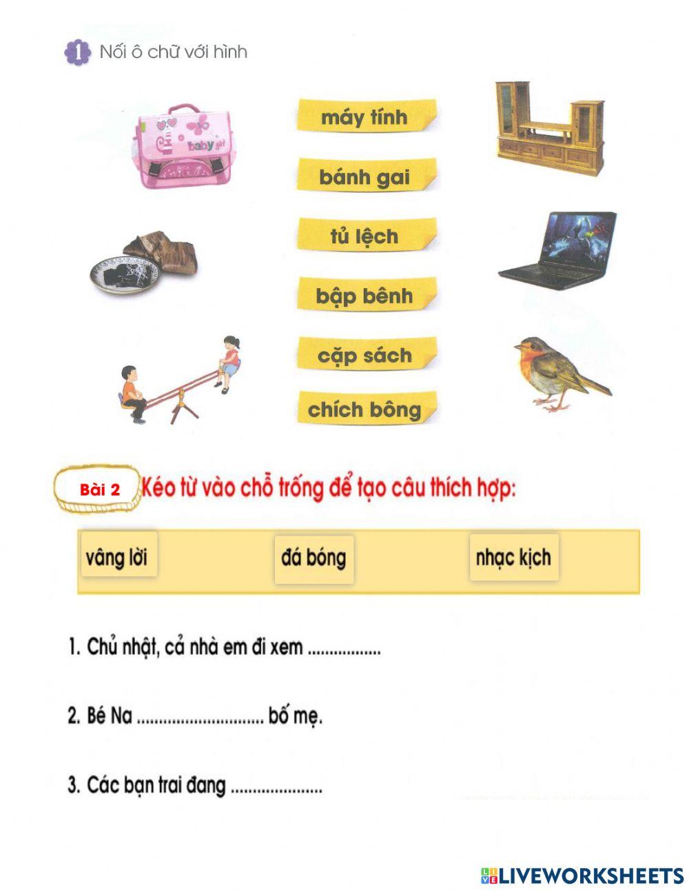 Bài on tap TV  cuối tuần